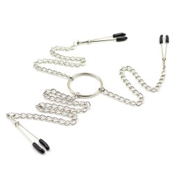 nipple tweezers and clit clamp with chain