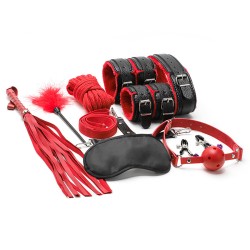 litchi pattern 10 pcs plush bondage kit